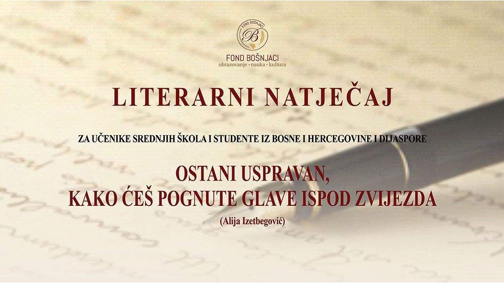 13 09 2023 01 literarni konkurs fond bosnjaci